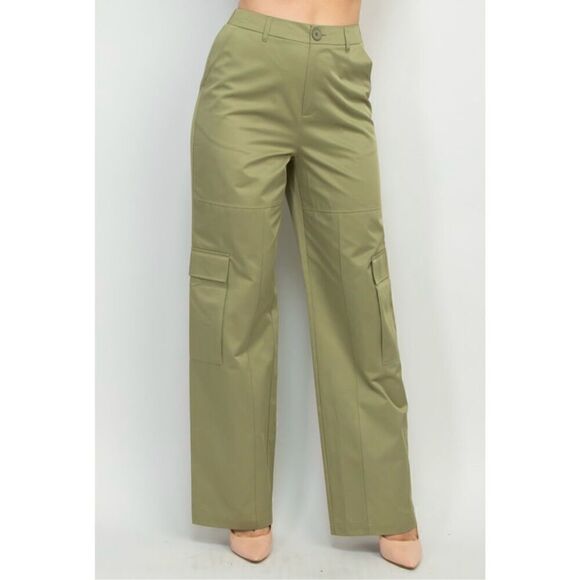 Olive cargo pants - Picture 1 of 6